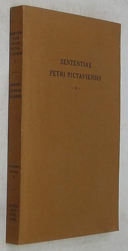 Bild des Verkufers fr Sententiae Petri Pictauiensis 2 (Publications in Mediaeval Studies XI) zum Verkauf von Powell's Bookstores Chicago, ABAA