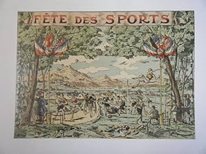 CHROMOLITHOGRAPHIE 20ème FETE DES SPORTS