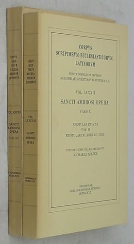 Immagine del venditore per Corpus Scriptorum Ecclesiasticorum Latinorum LXXXII: Sancti Amborsii Opera, Pars X: Epistulae et Acta, Tom. I & II (Two Volume Set) venduto da Powell's Bookstores Chicago, ABAA