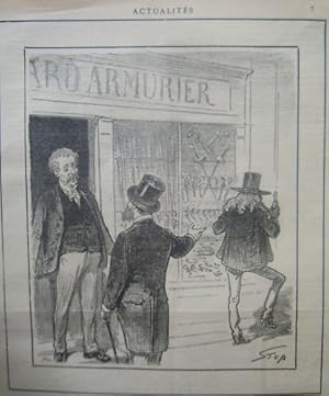 LITHOGRAPHIE DE STOP19ème ARMURIER