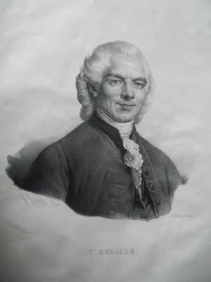 LITHO DE DELPECH JACQUES DELILLE ECRIVAIN NE A CLERMONT