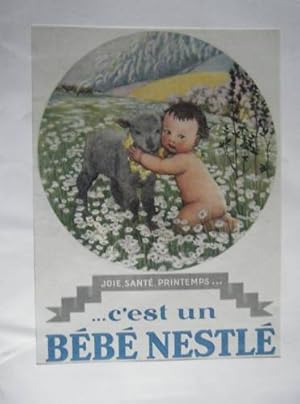 COMPOSITION COULEUR TIREE ILUSTRATION 20ème BEBE NESTLE