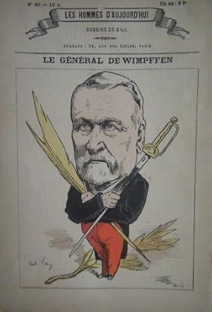 POCHOIR DE GILL 19ème GENERAL DE WIMPFFEN NE A LENS