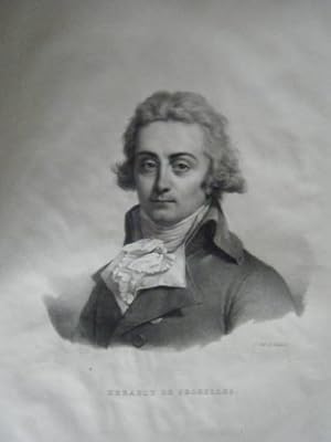 LITHOGRAPHIE DE DELPECH 19ème HERAULT DE SECHELLES HOMME POLITIQUE DEPUTE