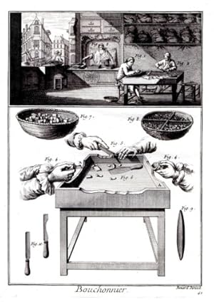 GRAVURE 18ème D' EPOQUE BOUCHONNIER