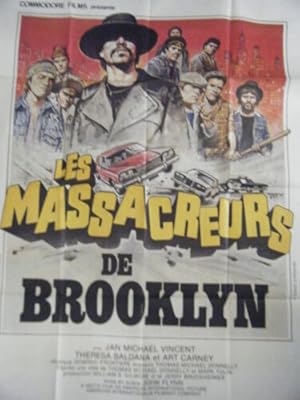 AFFICHE LES MASSACRES DE BROOKLYN FILM DE JOHN FLYNN AVEC JAN MICHAEL VINCENT