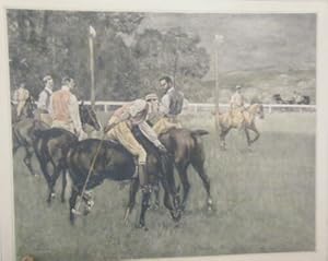 COMPOSITION D APRES UN TABLEAU DE P.-G.JEANNIOT 20ème LE POLO A BAGATELLE