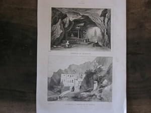 GRAVURE SUR ACIER 19ème SICILE ITALIE