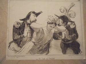 LITHOGRAPHIE DE DAUMIER 19è ACTUALITES NAPOLEON III