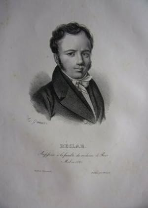 LITHOGRAPHIE DE DUCARMES 1820 BECLAR PROFESSEUR FACULTE DE MEDECINE DE PARIS