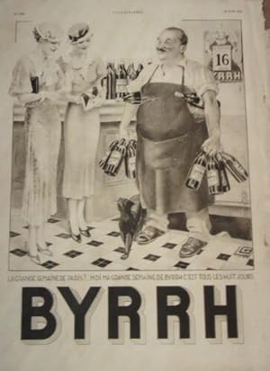 COMPOSITION JUIN 1934 PUBLICITE BYRRH LA GRANDE SEMAINE DE PARIS