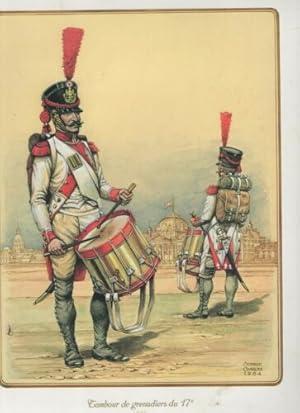 PLANCHE 1984 D'APRES PIERRE CONRAD UNIFORME 1ER EMPIRE TAMBOUR GRENADIERS DU 17è