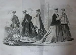 GRAVURE MODES JOURNAL DES DEMOISELLES N° V MAI 1867