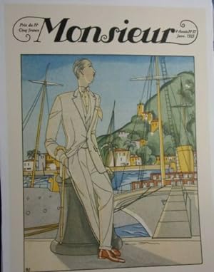 RETIRAGE MODERNE PAGE REVUE MONSIEUR N° 37 JANVIER 1923