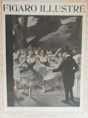 PLANCHE FIGARO ILLUSTRE 1902 d' APRES TABLEAU J.L. FORAIN COULISSES DE L' OPERA