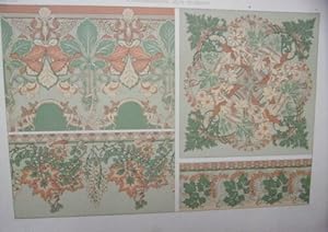 PLANCHE TIREE JOURNAL DECORATION VERS 1900 ORNEMENTATION STYLE MODERNE