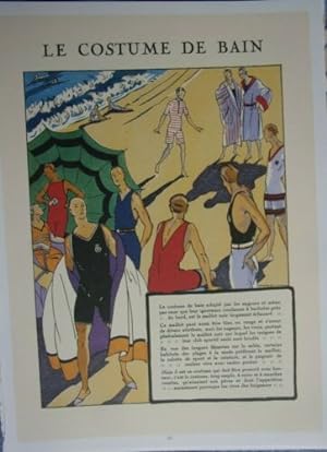 RETIRAGE MODERNE PAGE REVUE MONSIEUR 1922 LE COSTUME DE BAIN