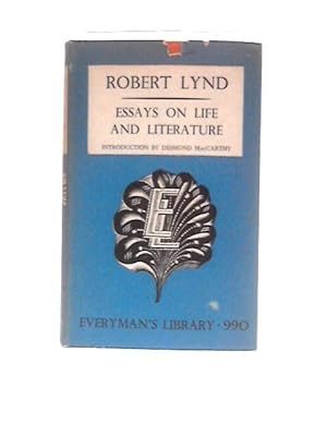 Bild des Verkufers fr Essays On Life And Literature zum Verkauf von World of Rare Books