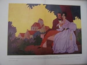 COMPOSITION ORIGINALE DE ROGER BRODERS 20è VERS 1925 BALZAC ET MADAME DE BERNY