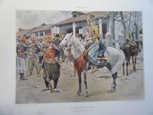 PLANCHE MARS 1897 D' APRES TABLEAU DE ALFRED PARIS LES BACHI BOUZOUKS CRIMEE