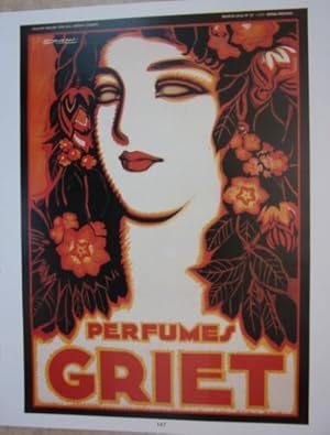 TIRAGE 20ème D' APRES AFFICHE DE MAUZAN PUBLICITE PERFUMES PARFUMS GRIET