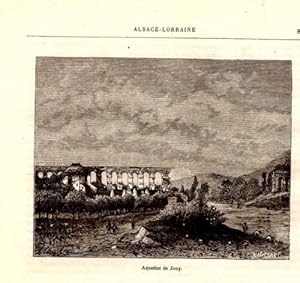 GRAVURE SUR BOIS 19ème AQUEDUC DE JOUY