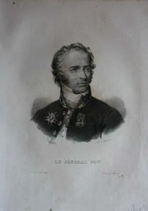 LITHOGRAPHIE DE DUCARMES 1820 GENERAL FOY MILITARIA