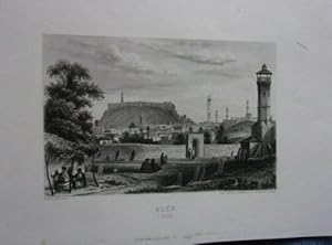 GRAVURE SUR ACIER 19ème ALEP SYRIE