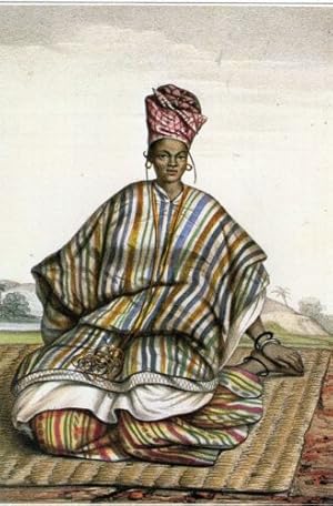 TIRAGE 20ème PLANCHE EN COULEUR SENEGAL FEMME BAMBARA