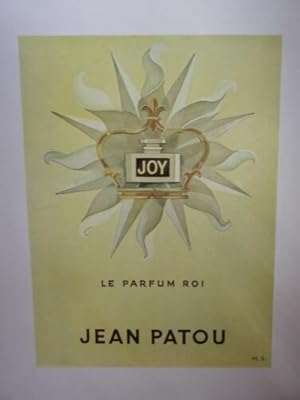 PLANCHE COULEUR 20ème PUBLICITE LE PARFUM ROI JEAN PATOU