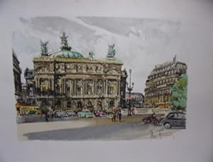 PLANCHE COULEUR D' APRES UNE AQUARELLE ALDO RAIMONDI PARIS OPERA GARNIER