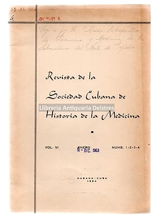 Image du vendeur pour Revista de la Sociedad Cubana de Historia de la Medicina. Vol. VI, Nm. 1-2-3-4, enero. mis en vente par Llibreria Antiquria Delstres
