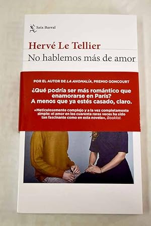 Imagen del vendedor de No hablemos ms de amor a la venta por Alcan Libros