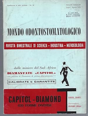 MONDO ODONTOSTOMATOLOGICO / DENTAL WORLD November - December 1973