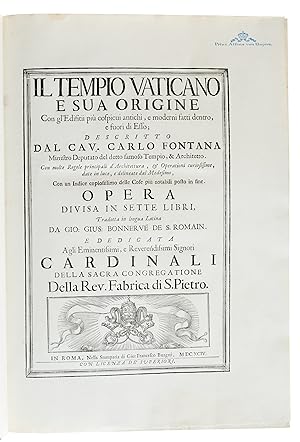 Il tempio Vaticano e sua origine. / Templum Vaticanum et ipsius origo.