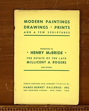Auction Catalog: Modern Paintings, Drawings, Prints, and a few Sculptures belonging to Henry McBr...