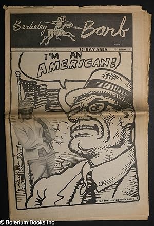 Image du vendeur pour Berkeley Barb: vol. 8, #5 (#181) Jan. 31 - Feb. 7, 1969: I'm an American! mis en vente par Bolerium Books Inc.