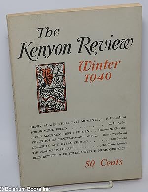 Image du vendeur pour The Kenyon Review: arts & letters; vol. 2, #1, Winter 1940 mis en vente par Bolerium Books Inc.