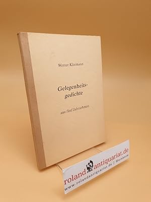 Gelegenheitsgedichte aus fünf Jahrzehnten