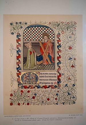 A page from a MS. Horae of Franco-Flemish execution, illuminated probably at Arras or Valencienne...