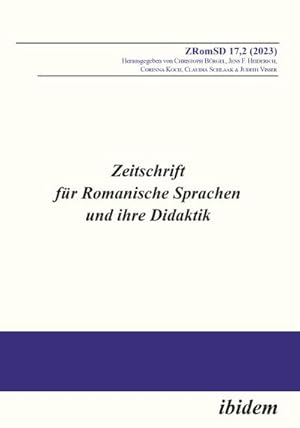 Immagine del venditore per Zeitschrift fr Romanische Sprachen und ihre Didaktik venduto da BuchWeltWeit Ludwig Meier e.K.