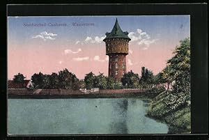 Ansichtskarte Cuxhaven, Nordseebad, Blick zum Wasserturm