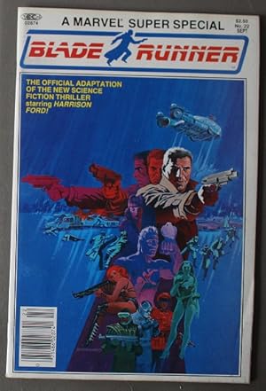 Seller image for BLADE RUNNER Comics Adaption (MARVEL COMICS SUPER SPECIAL #22 from September/ 1982; Full Color; BLADERUNNER is Based on Do Androids Dream of Electric Sheep? By Philip K. Dick; Movie Story); JIM STERANKO Cover; Al Williamson Art; Movie PHOTOS Inside; for sale by Comic World