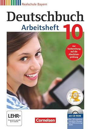 Seller image for Deutschbuch 10. Jahrgangsstufe - Realschule Bayern - Arbeitsheft mit Loesungen und bungs-CD-ROM for sale by moluna