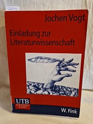 Bild des Verkufers fr Einladung zur Literaturwissenschaft. (= UTB fr Wissenschaft, UTB 2072; Studienbcher Literatur und Medien). zum Verkauf von Versandantiquariat Waffel-Schrder