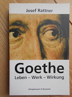 Bild des Verkufers fr Goethe : Leben, Werk und Wirkung in tiefenpsychologischer Sicht. zum Verkauf von Antiquariat Rohde