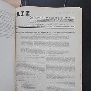 Imagen del vendedor de ATZ - Automobiltechnische Zeitschrift, Jahrgang 60, Nr. 1 bis 12 (12 Zeitschriften) a la venta por Bookstore-Online
