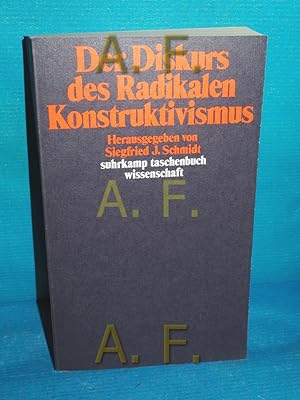 Bild des Verkufers fr Der Diskurs des radikalen Konstruktivismus Suhrkamp-Taschenbuch Wissenschaft 636 zum Verkauf von Antiquarische Fundgrube e.U.
