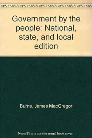 Immagine del venditore per Title: Government by the people National state and local venduto da WeBuyBooks