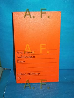 Seller image for Aufklrungen Essays for sale by Antiquarische Fundgrube e.U.